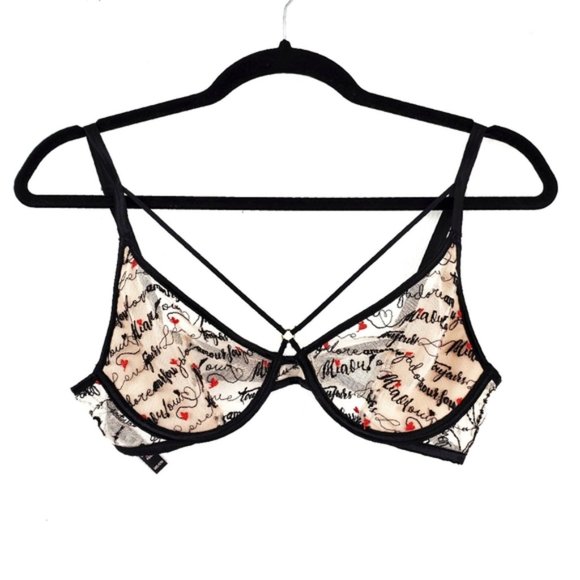 VICTORIA'S SECRET Very Sexy Unlined Plunge Bra 32C - Picture 5 of 8